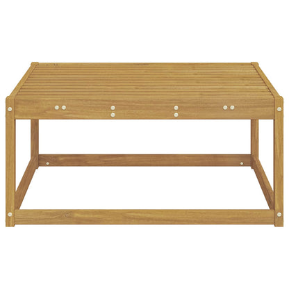 vidaXL Outdoor Footstool Solid Acacia Wood White 79 x 79 x 37 cm 4