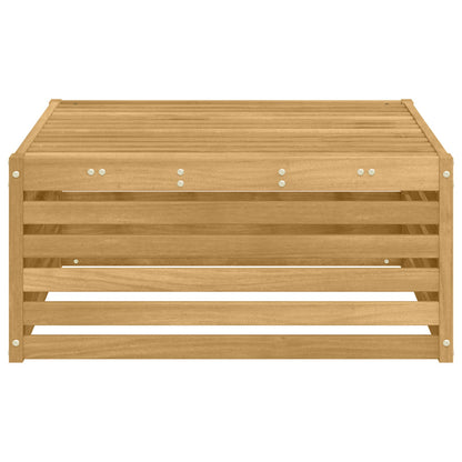 vidaXL Outdoor Footstool Solid Acacia Wood White 79 x 79 x 37 cm 4