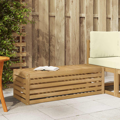 vidaXL Outdoor Stool Bench White 115 x 43 x 37 cm Solid Acacia Wood 1
