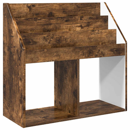 vidaXL Kids Bookshelf Smoked Oak 72.5 x 29.5 x 69 cm Engineered Wood 2