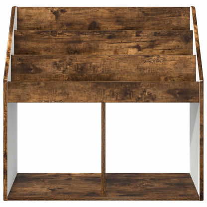 vidaXL Kids Bookshelf Smoked Oak 72.5 x 29.5 x 69 cm Engineered Wood 6