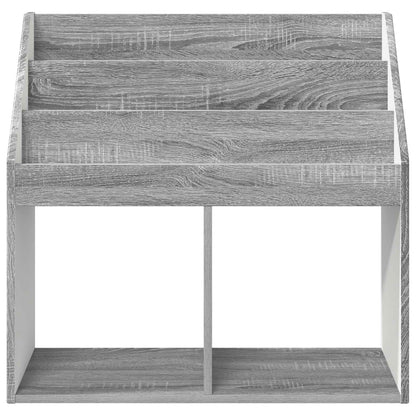 vidaXL Kids Bookshelf Grey Sonoma 72.5 x 29.5 x 69 cm Engineered Wood 6