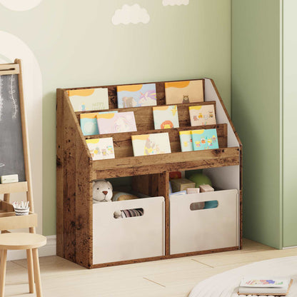 vidaXL Kids Bookshelf Old Wood 72.5 x 29.5 x 69 cm Engineered Wood 1