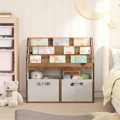 vidaXL Kids Bookshelf Old Wood 72.5 x 29.5 x 69 cm Engineered Wood 4