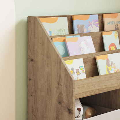 vidaXL Kids Bookshelf Artisan Oak 72.5 x 29.5 x 69 cm Engineered Wood 5