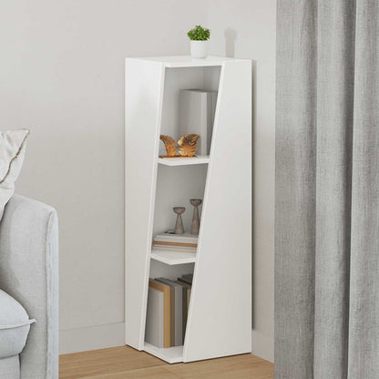 vidaXL Side Shelf 33 x 32 x 100.5 cm Engineered Wood White 1