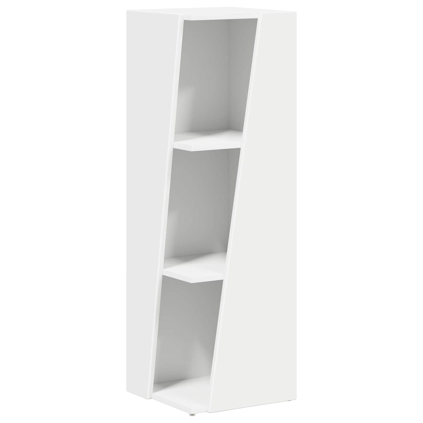 vidaXL Side Shelf 33 x 32 x 100.5 cm Engineered Wood White 2