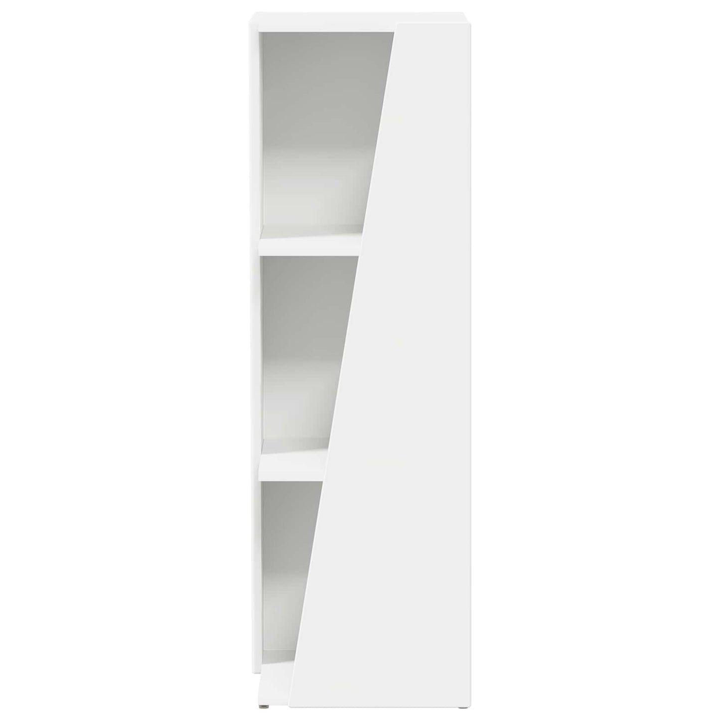 vidaXL Side Shelf 33 x 32 x 100.5 cm Engineered Wood White 5