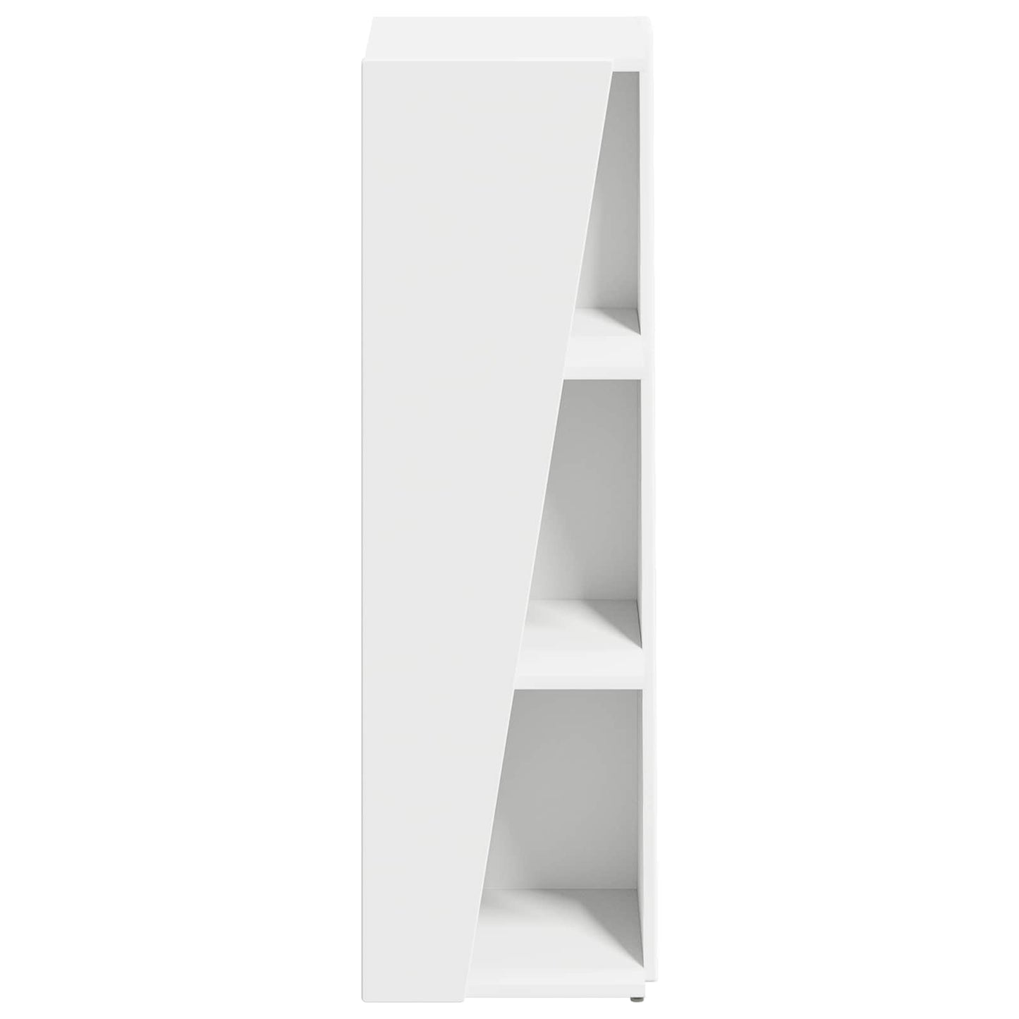vidaXL Side Shelf 33 x 32 x 100.5 cm Engineered Wood White 6