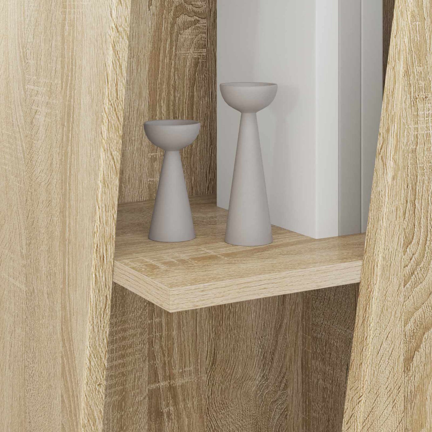 vidaXL Side Shelf 33 x 32 x 100.5 cm Engineered Wood Sonoma Oak 4