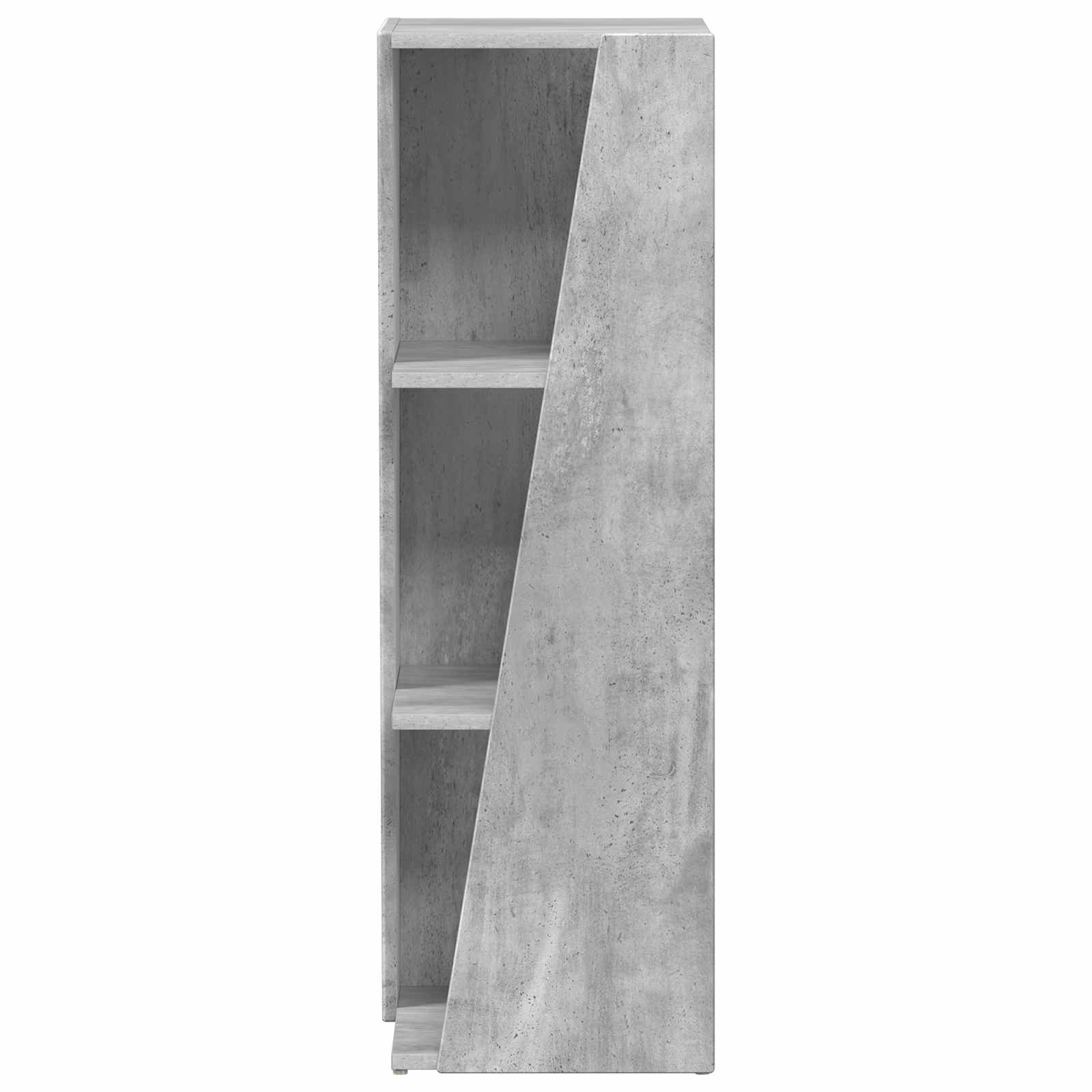 vidaXL Side Shelf 33 x 32 x 100.5 cm Engineered Wood Concrete Grey 5