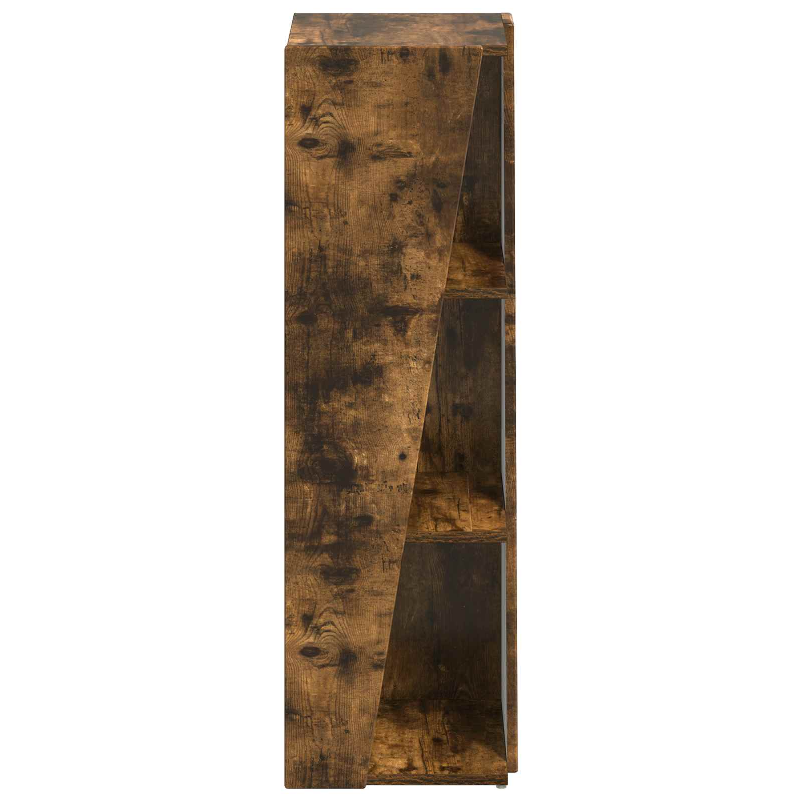 vidaXL Side Shelf 33 x 32 x 100.5 cm Engineered Wood Smoked Oak 6