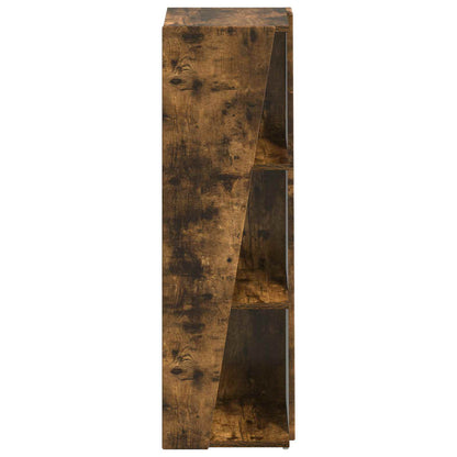 vidaXL Side Shelf 33 x 32 x 100.5 cm Engineered Wood Smoked Oak 6