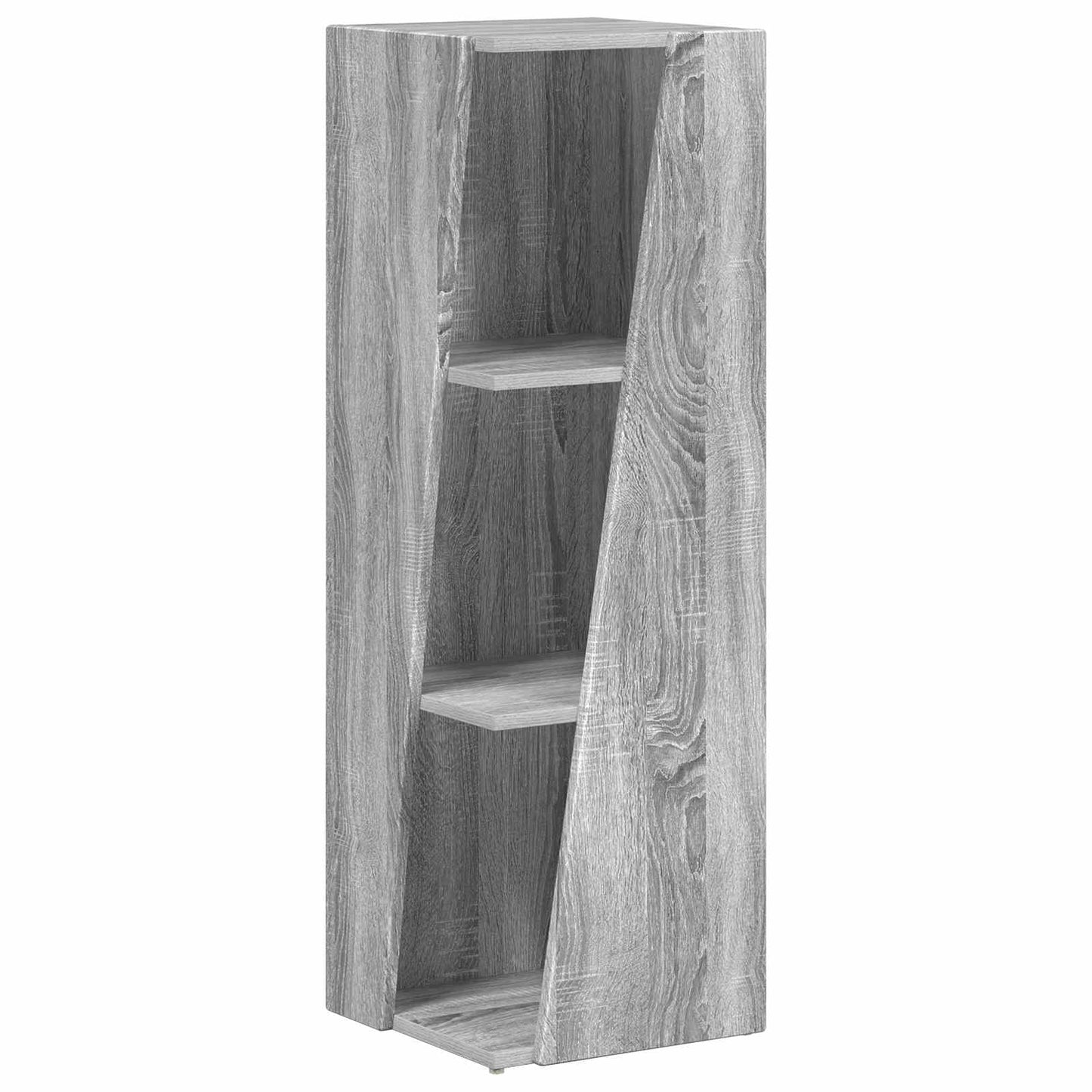 vidaXL Side Shelf 33 x 32 x 100.5 cm Engineered Wood Grey Sonoma 2