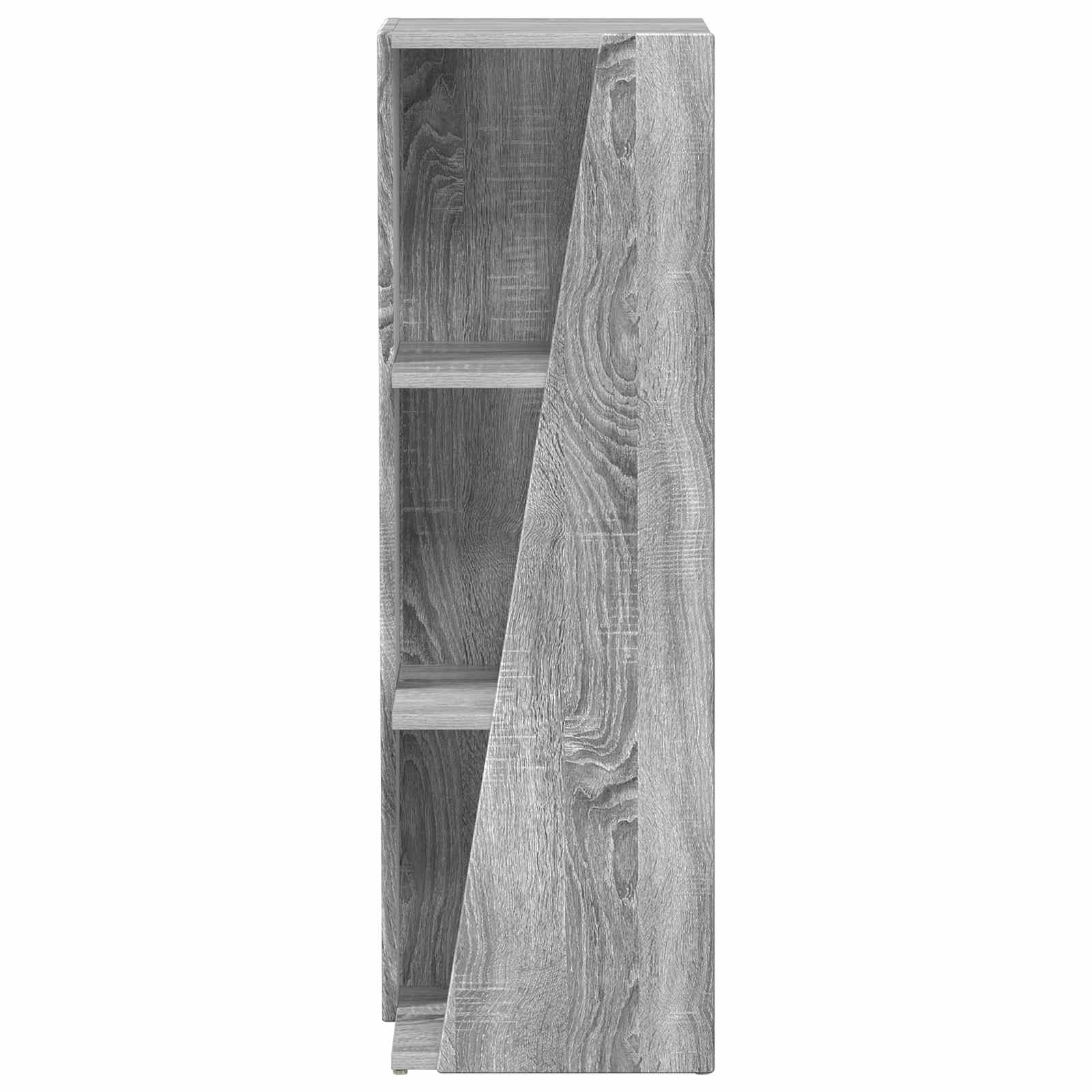 vidaXL Side Shelf 33 x 32 x 100.5 cm Engineered Wood Grey Sonoma 5