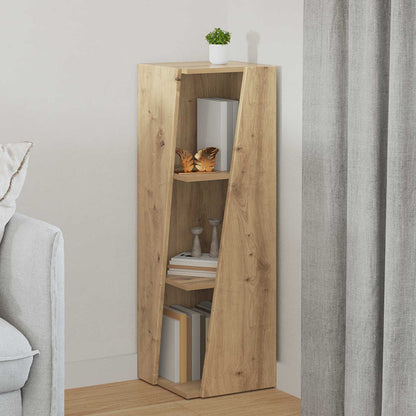 vidaXL Side Shelf 33 x 32 x 100.5 cm Engineered Wood Artisan Oak 1