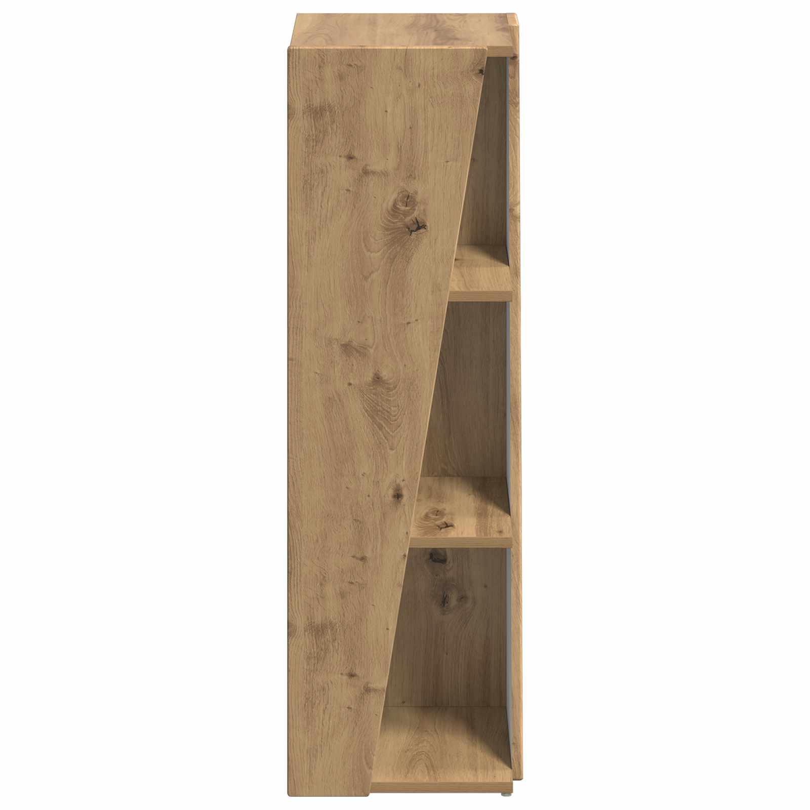 vidaXL Side Shelf 33 x 32 x 100.5 cm Engineered Wood Artisan Oak 6