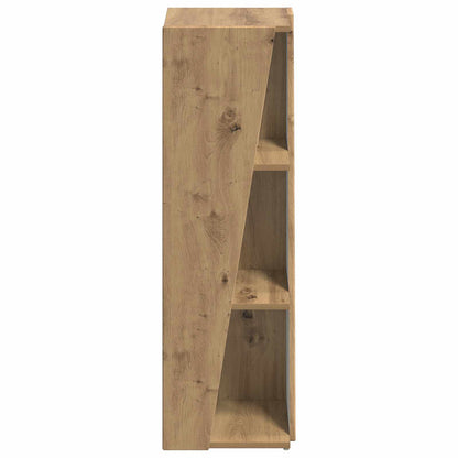 vidaXL Side Shelf 33 x 32 x 100.5 cm Engineered Wood Artisan Oak 6