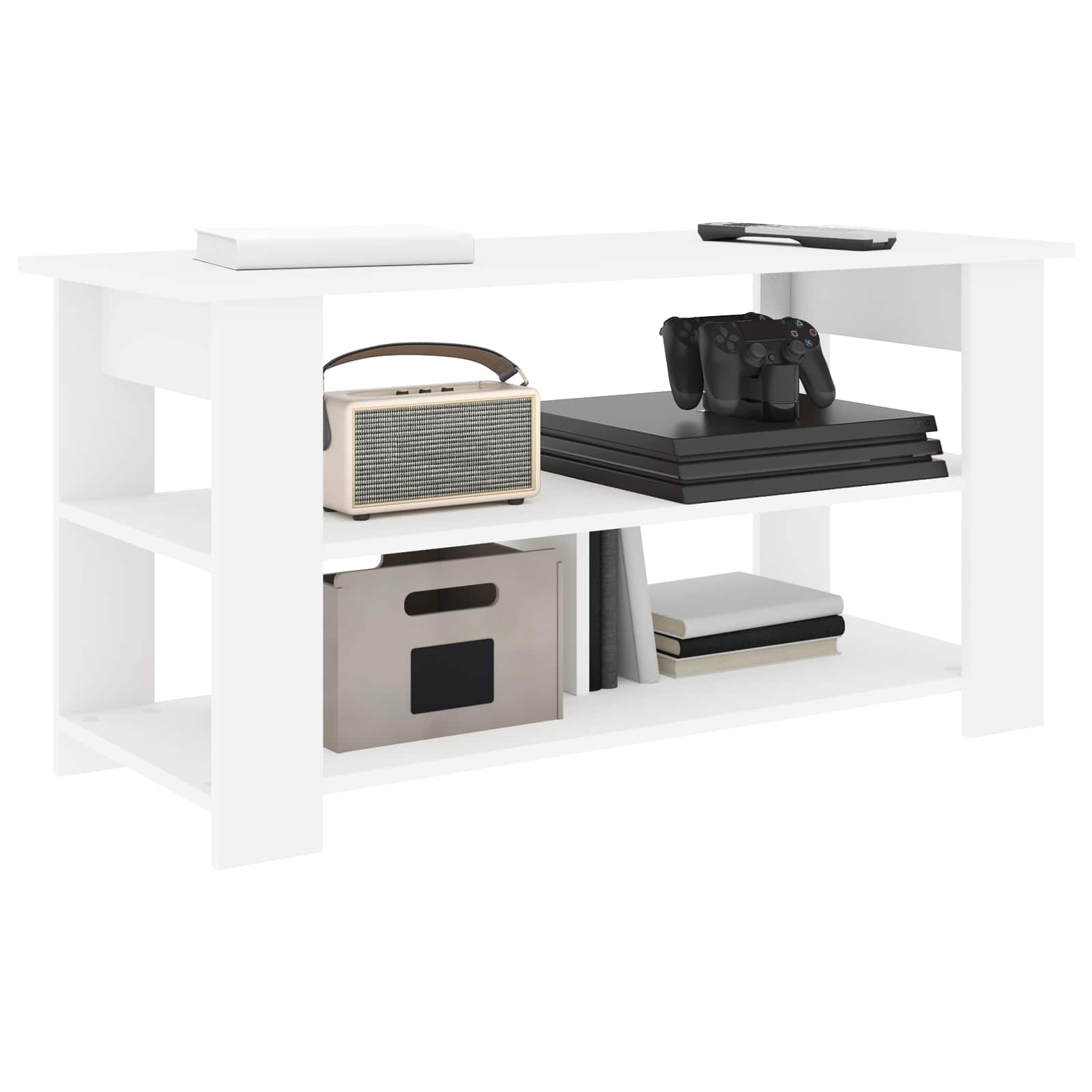 vidaXL TV stand White 100 x 40 x 50 cm 3