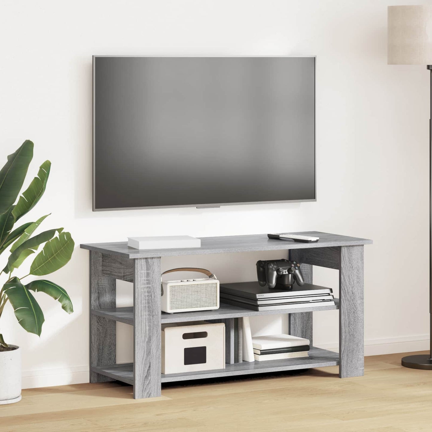 vidaXL TV stand Grey Sonoma 100 x 40 x 50 cm 1
