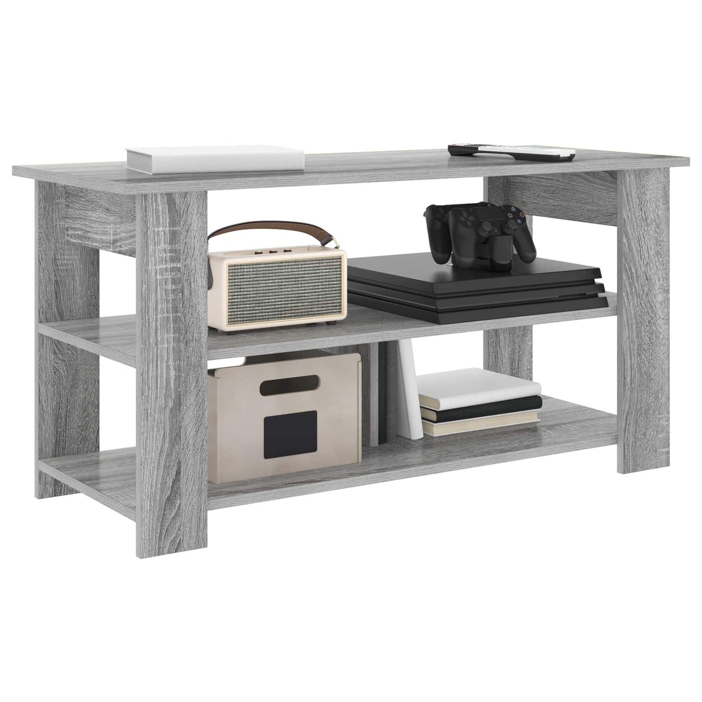 vidaXL TV stand Grey Sonoma 100 x 40 x 50 cm 3