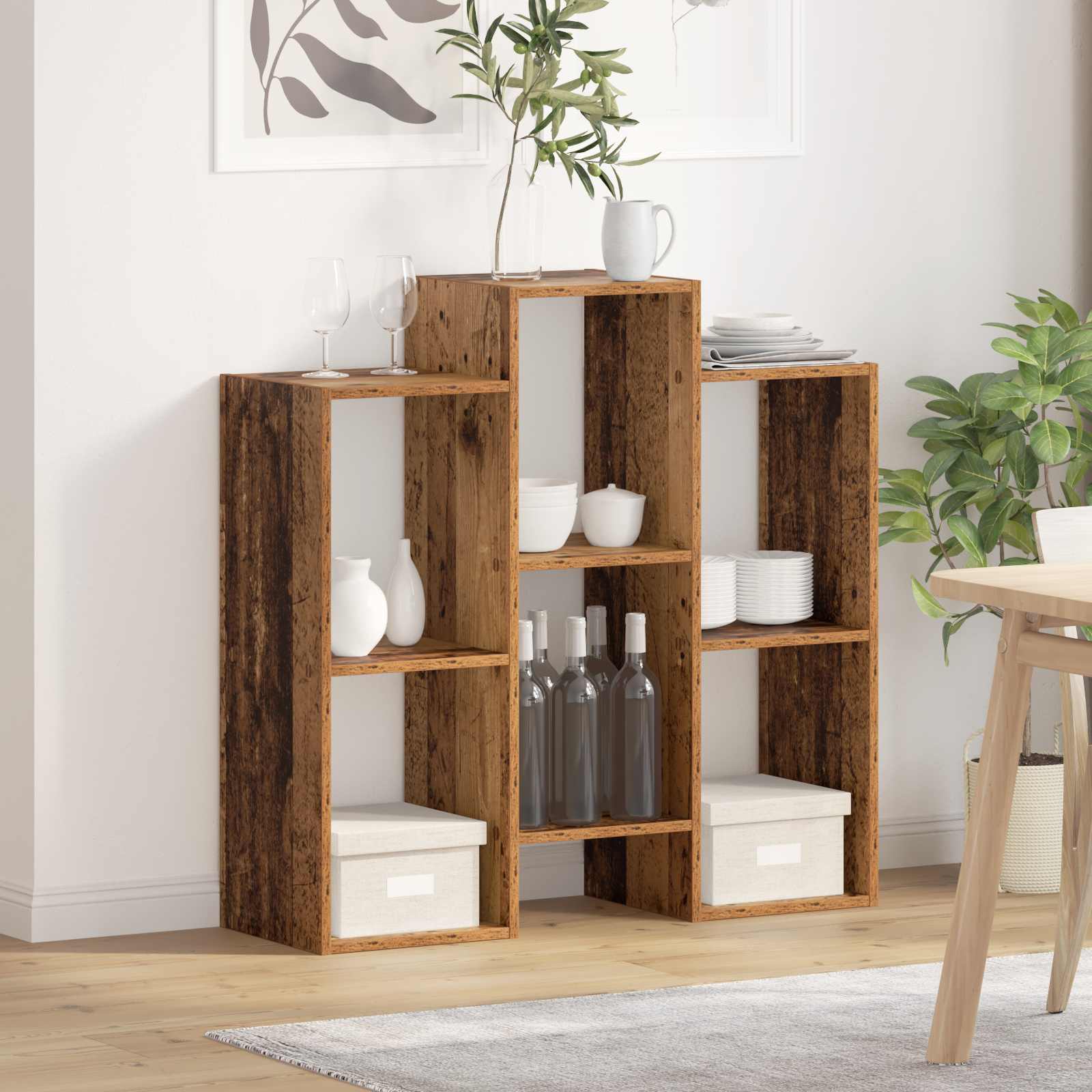 vidaXL Sideboard Old Wood 90 x 30 x 90 cm 1
