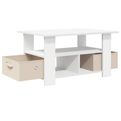 vidaXL Coffee Table White 77 x 55 x 42 cm Engineered Wood 4