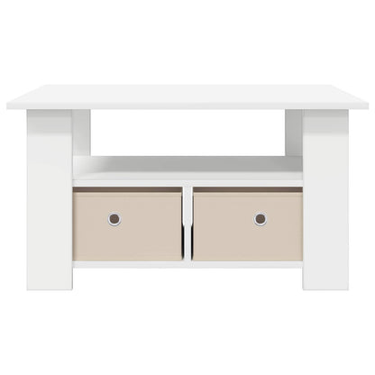 vidaXL Coffee Table White 77 x 55 x 42 cm Engineered Wood 5