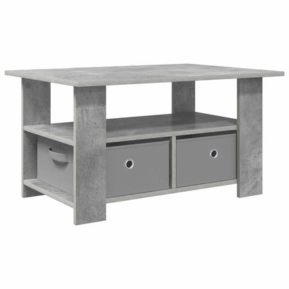 vidaXL Coffee Table Concrete Grey 77 x 55 x 42 cm Engineered Wood 2