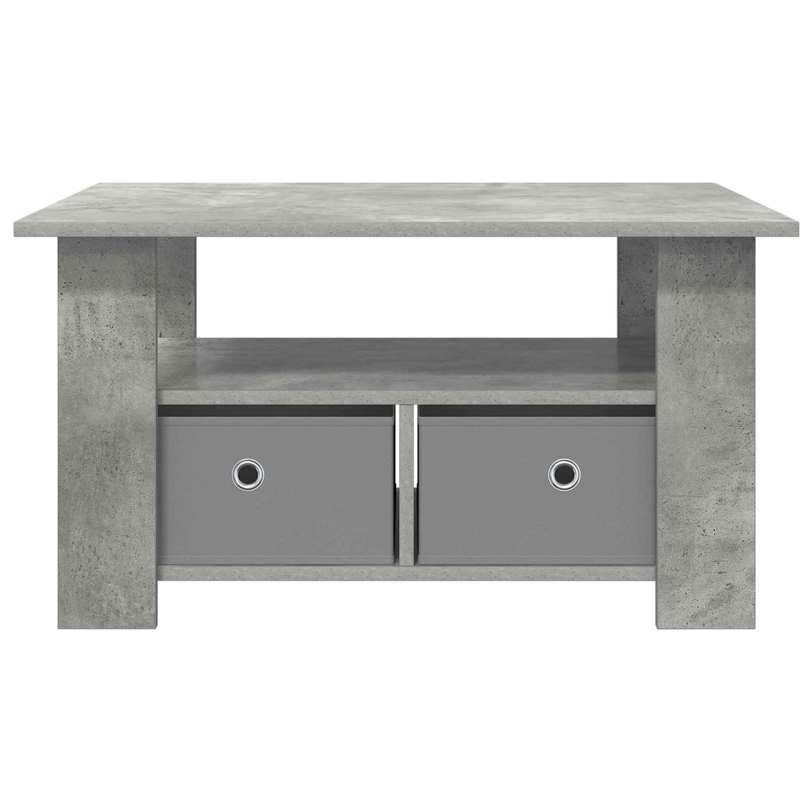 vidaXL Coffee Table Concrete Grey 77 x 55 x 42 cm Engineered Wood 5
