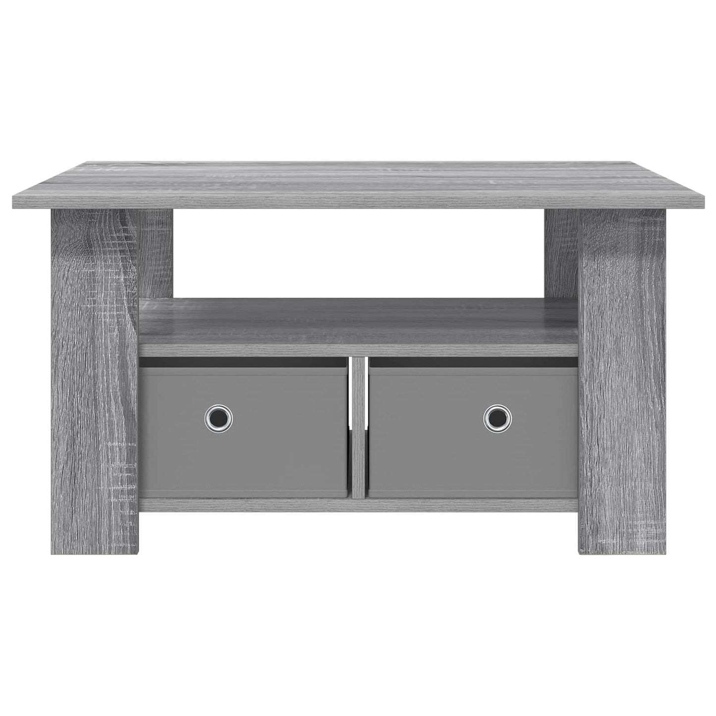 vidaXL Coffee Table Grey Sonoma 77 x 55 x 42 cm Engineered Wood 5