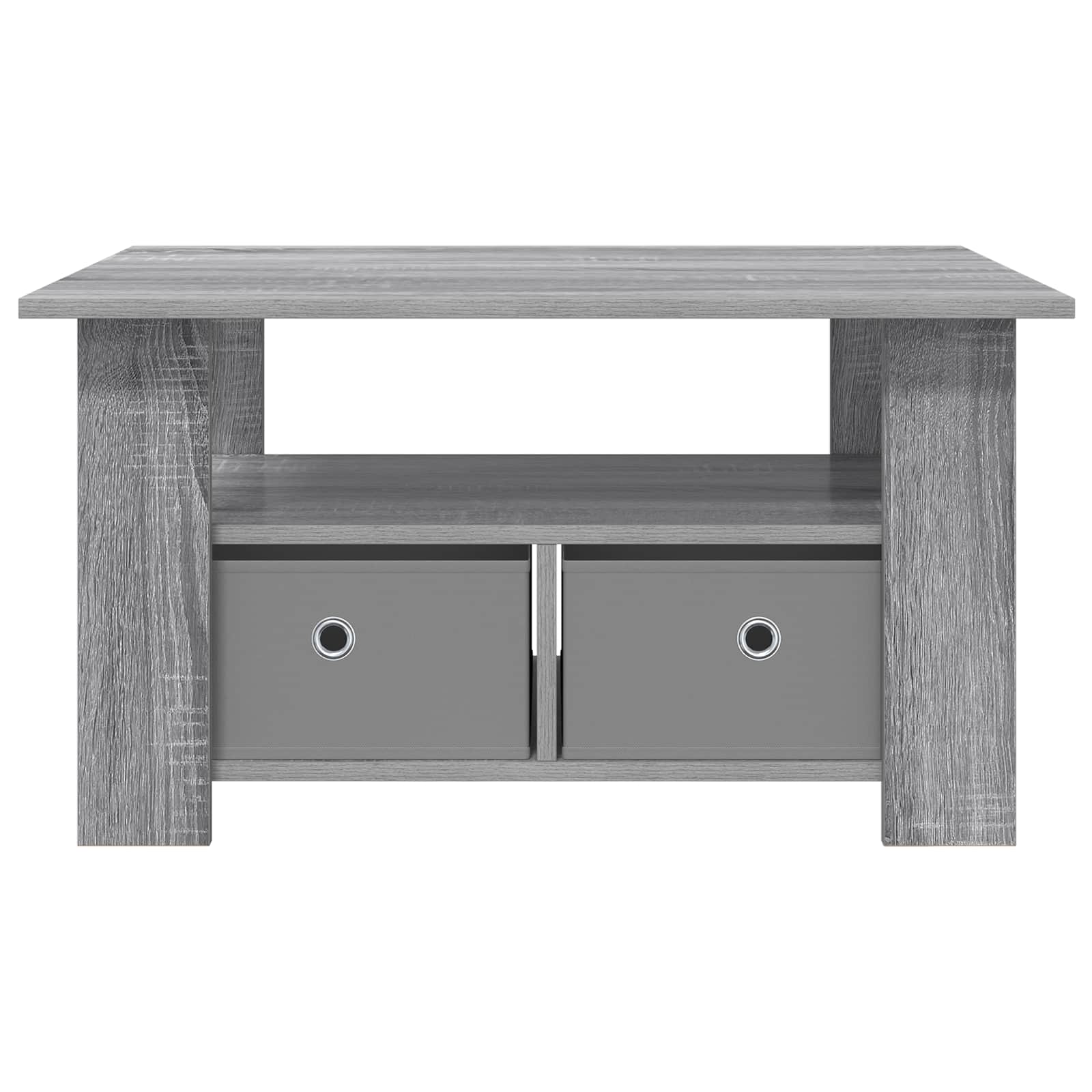 vidaXL Coffee Table Grey Sonoma 77 x 55 x 42 cm Engineered Wood 5
