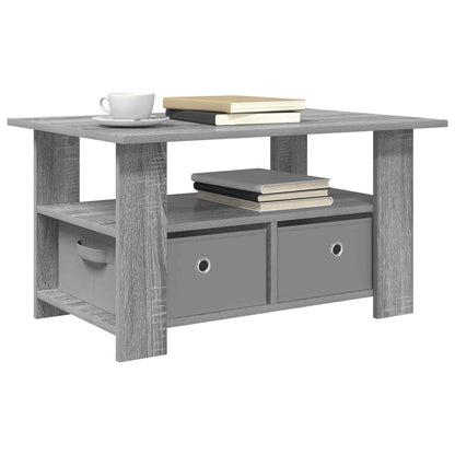 vidaXL Coffee Table Grey Sonoma 77 x 55 x 42 cm Engineered Wood 3