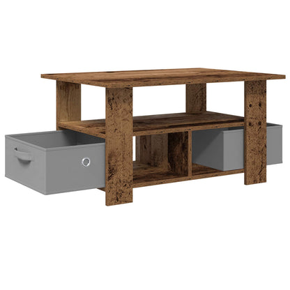 vidaXL Coffee Table Old Wood 77 x 55 x 42 cm Engineered Wood 4