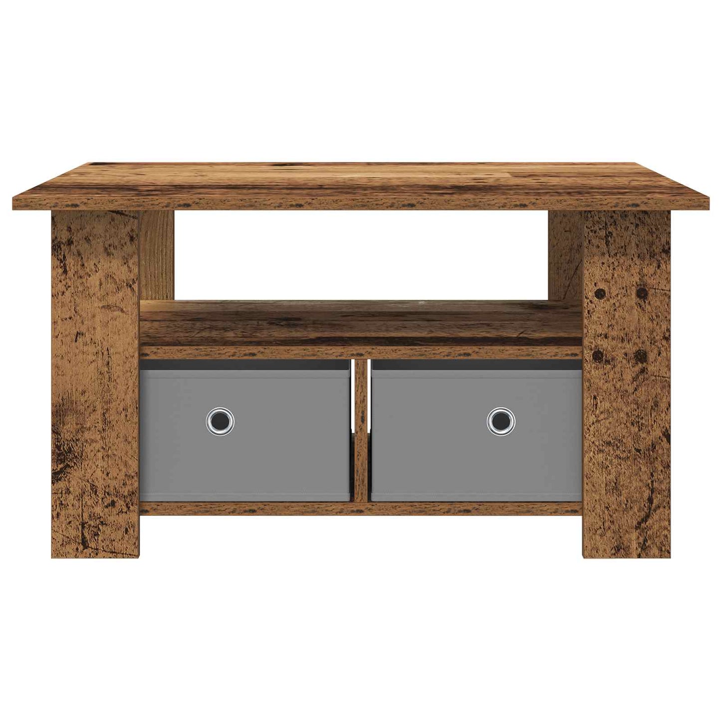 vidaXL Coffee Table Old Wood 77 x 55 x 42 cm Engineered Wood 5