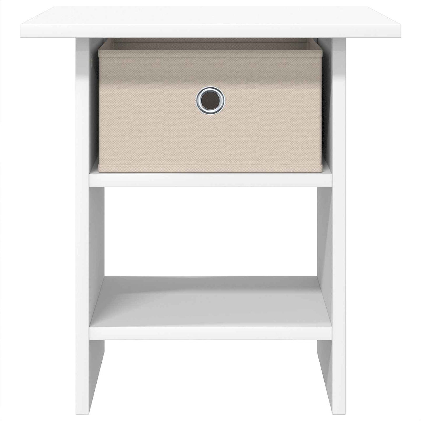 vidaXL Bedside Table 2 pcs White 41 x 40 x 45 cm Engineered Wood 6