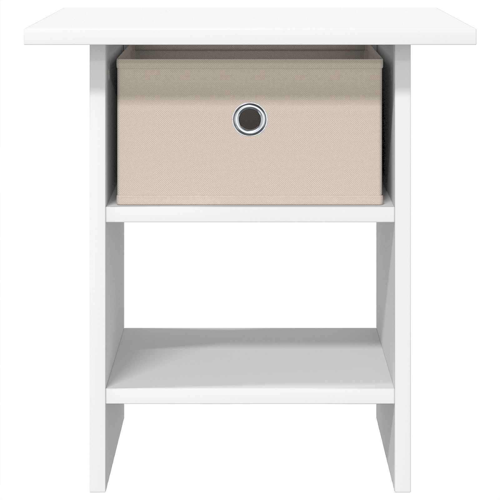 vidaXL Bedside Table 2 pcs White 41 x 40 x 45 cm Engineered Wood 6