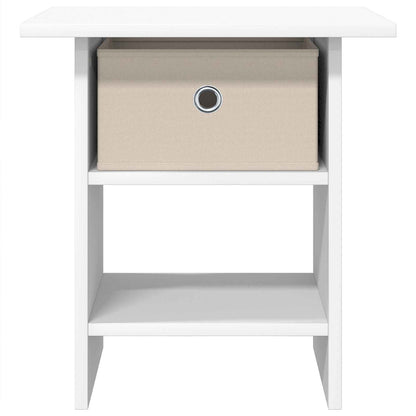 vidaXL Bedside Table 2 pcs White 41 x 40 x 45 cm Engineered Wood 6