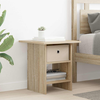 vidaXL Bedside Table 2 pcs Sonoma Oak 41 x 40 x 45 cm Engineered Wood 4