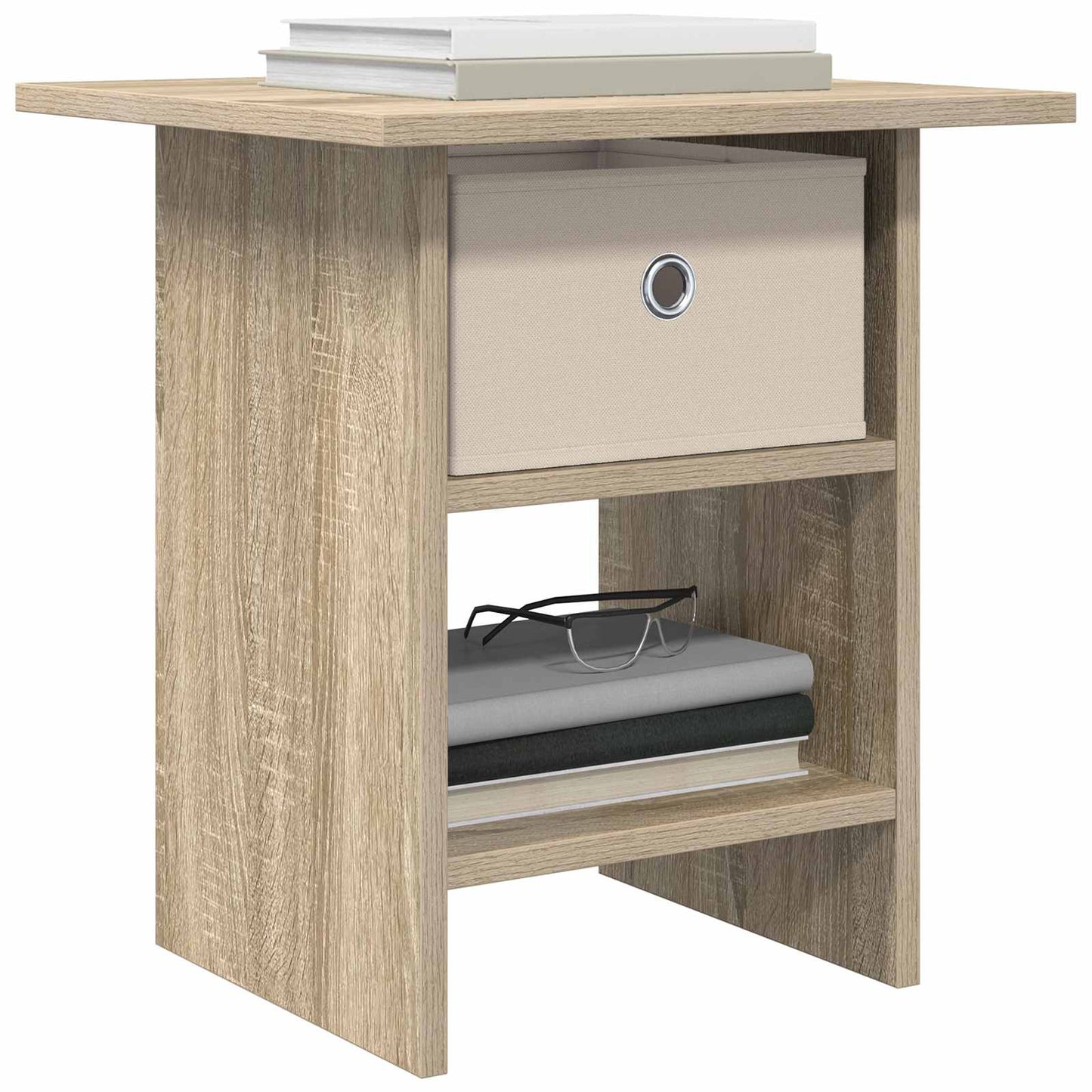 vidaXL Bedside Table 2 pcs Sonoma Oak 41 x 40 x 45 cm Engineered Wood 3
