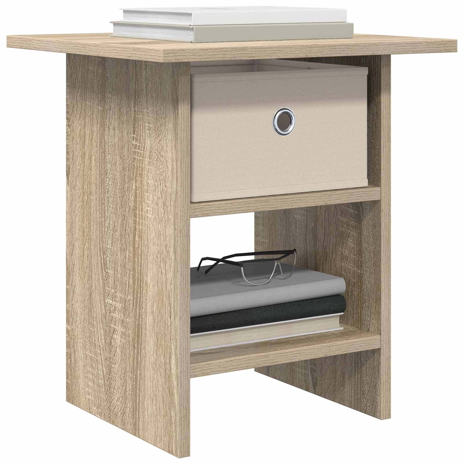 vidaXL Bedside Table 2 pcs Sonoma Oak 41 x 40 x 45 cm Engineered Wood 3