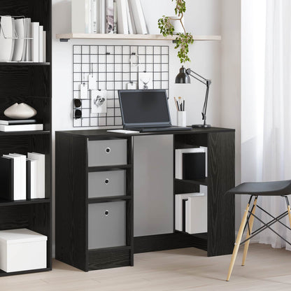 vidaXL Desk Black Oak 100 x 40 x 75 cm Engineered Wood 1