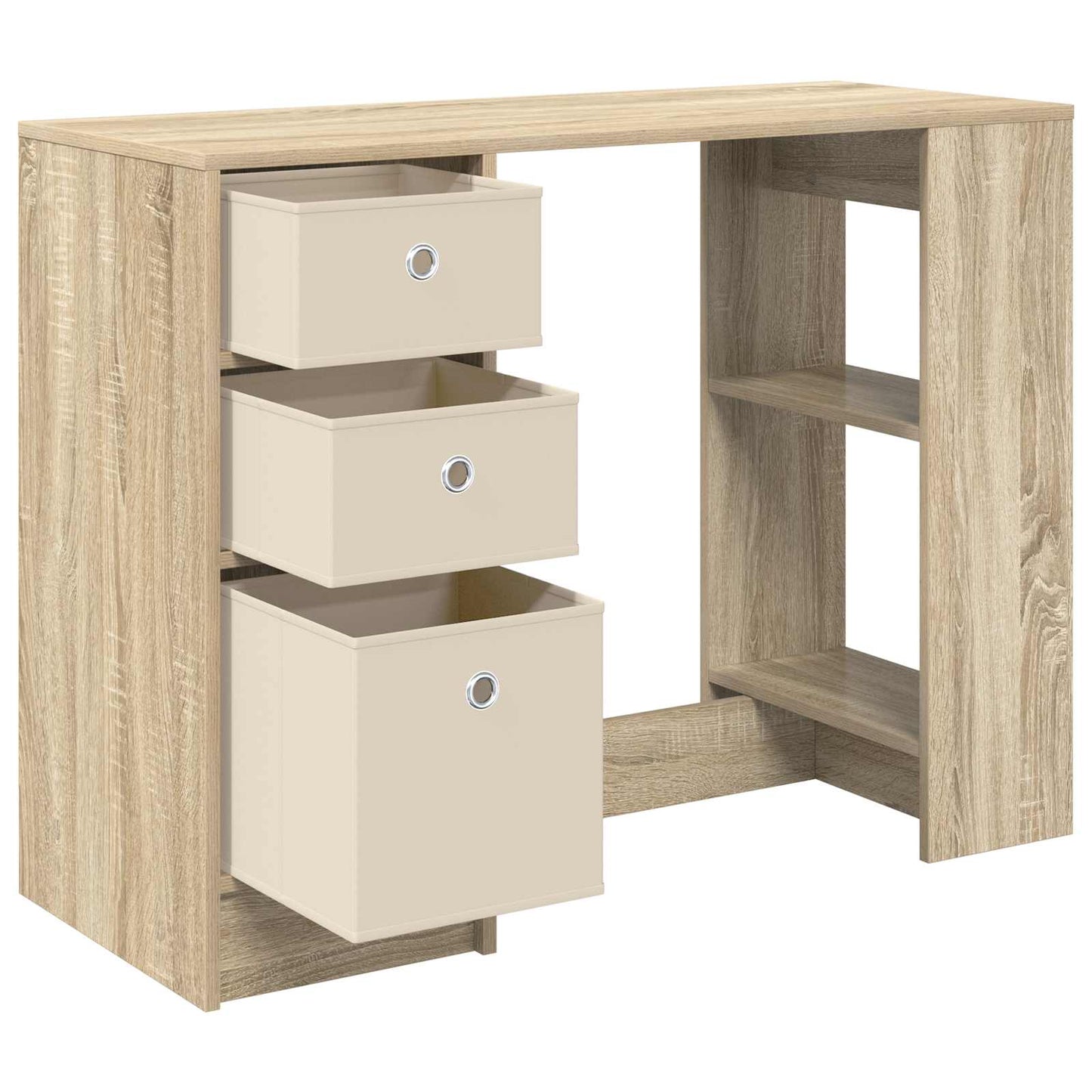 vidaXL Desk Sonoma Oak 100 x 40 x 75 cm Engineered Wood 5