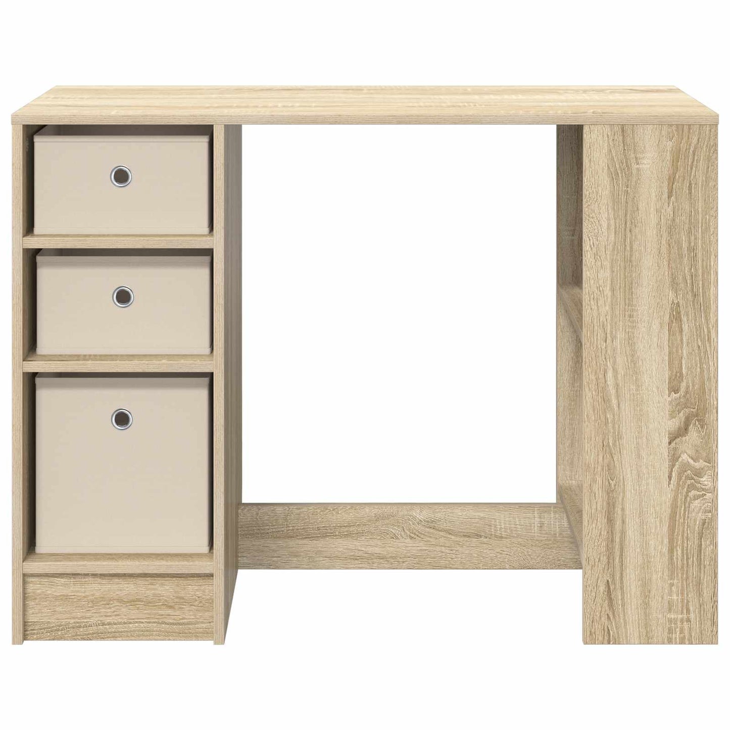 vidaXL Desk Sonoma Oak 100 x 40 x 75 cm Engineered Wood 6