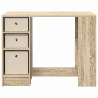 vidaXL Desk Sonoma Oak 100 x 40 x 75 cm Engineered Wood 6