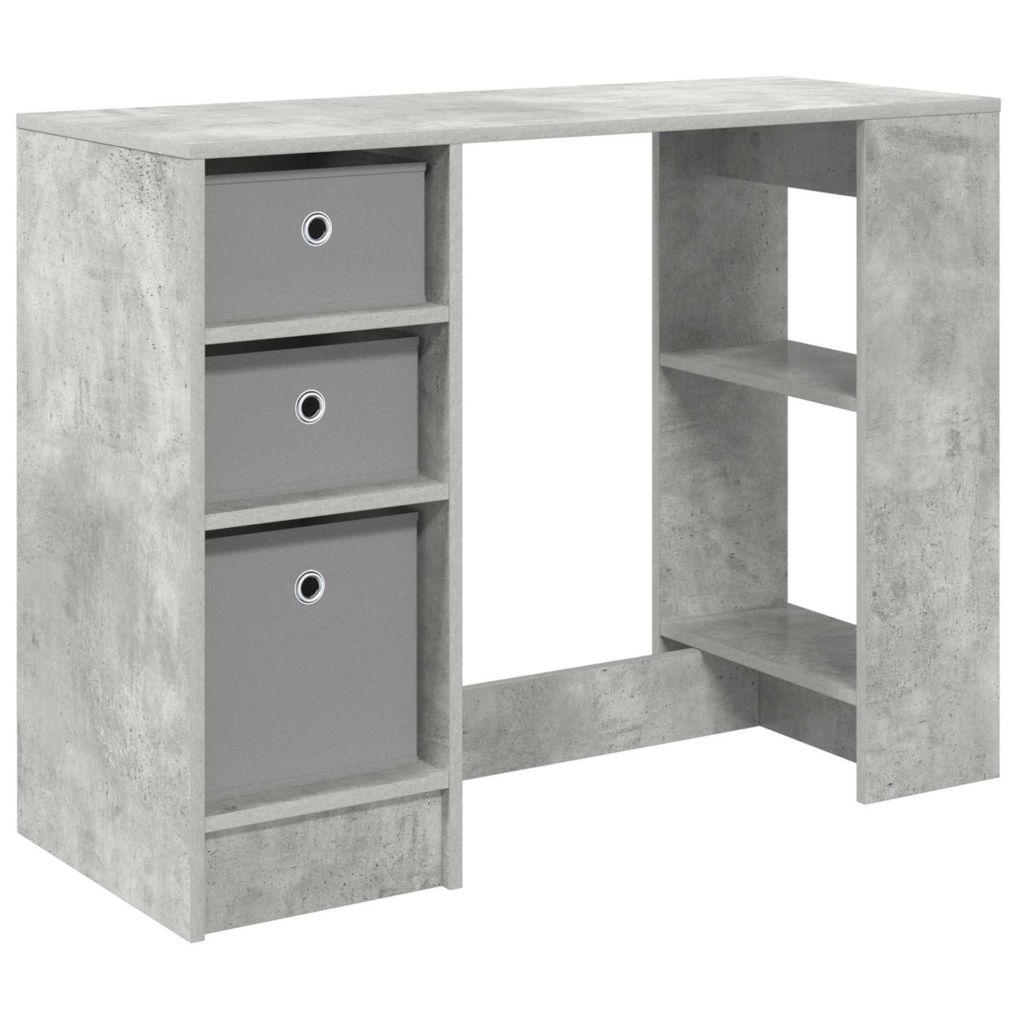 vidaXL Desk Concrete Grey 100 x 40 x 75 cm Engineered Wood 2