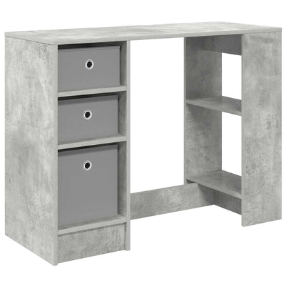 vidaXL Desk Concrete Grey 100 x 40 x 75 cm Engineered Wood 2