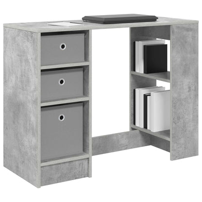 vidaXL Desk Concrete Grey 100 x 40 x 75 cm Engineered Wood 3