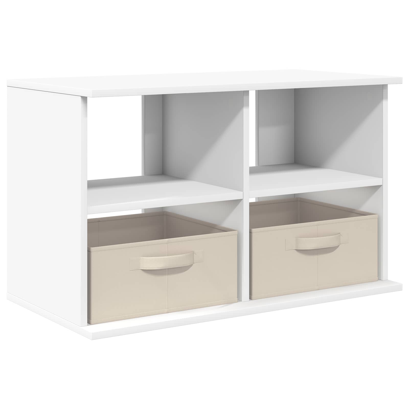 vidaXL TV stand with Drawer White 79 x 40 x 48 cm 2