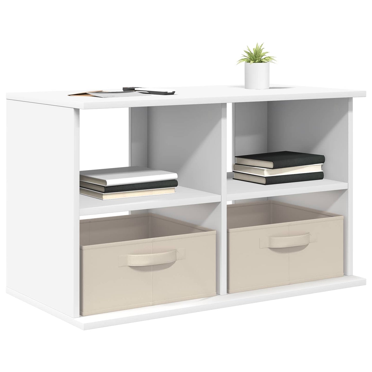 vidaXL TV stand with Drawer White 79 x 40 x 48 cm 3